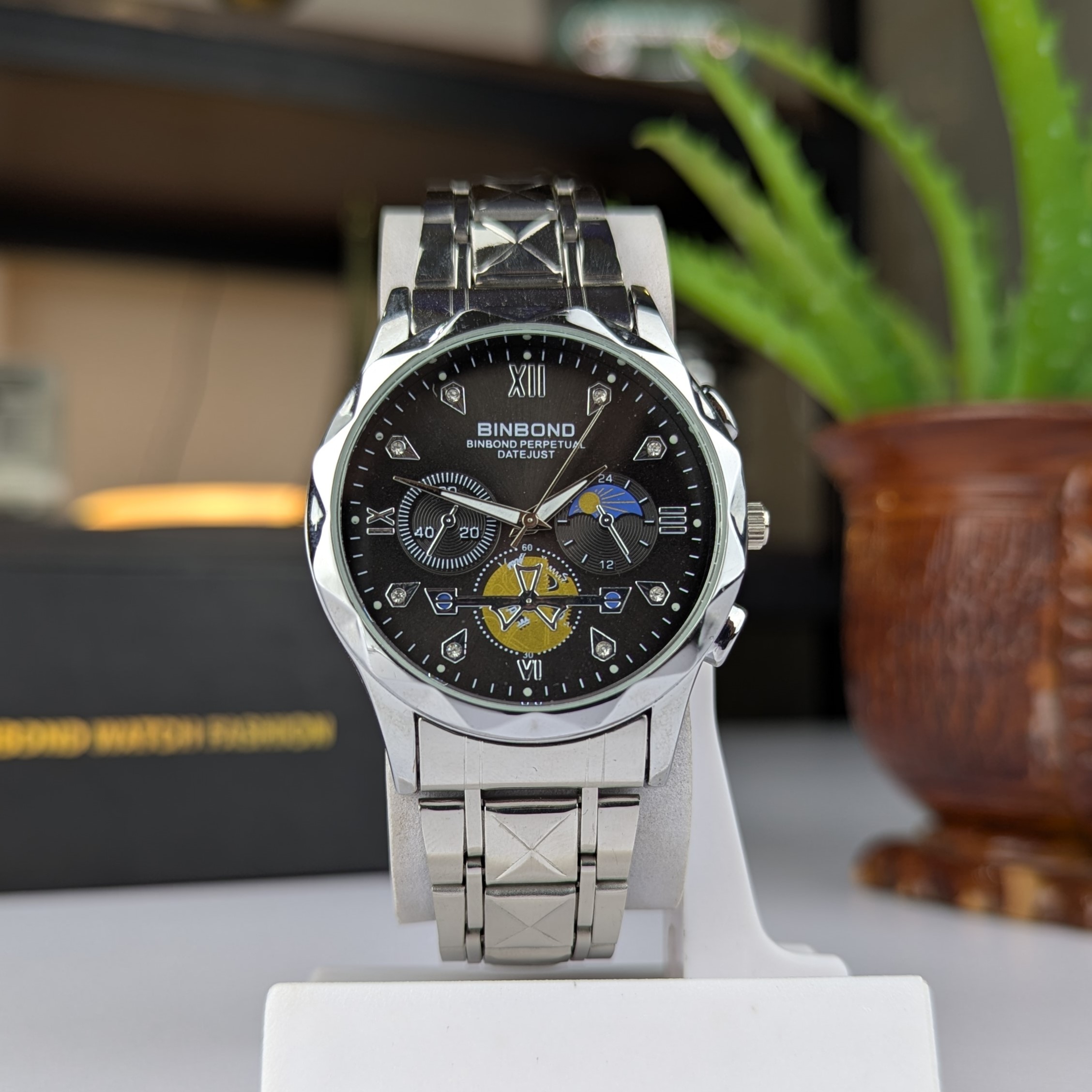 POEDAGAR 996 Luxury Man Luminous Chronograph Watch for Men Stainless Steel Men's Quartz Watches