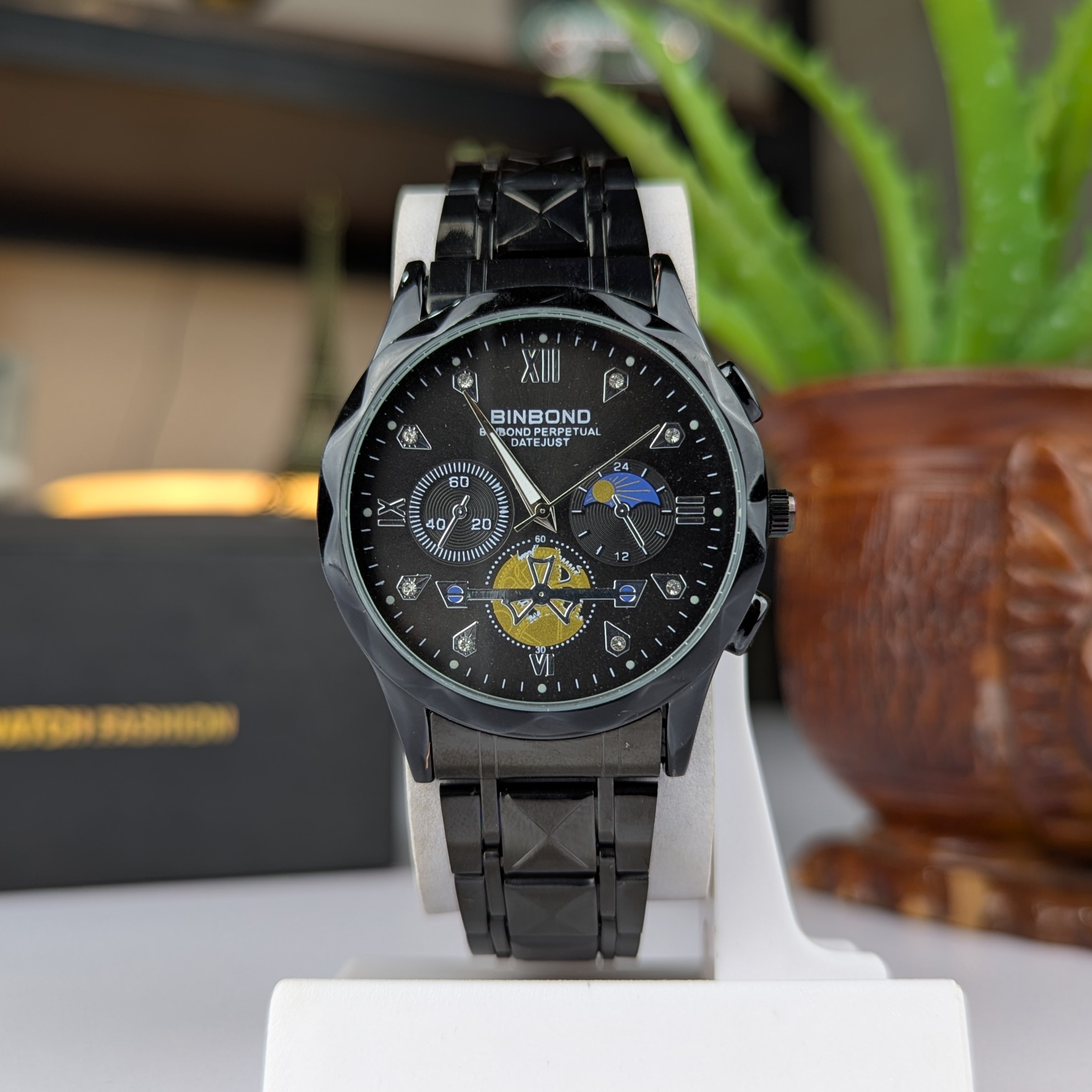 POEDAGAR 996 Luxury Man Luminous Chronograph Watch for Men Stainless Steel Men's Quartz Watches